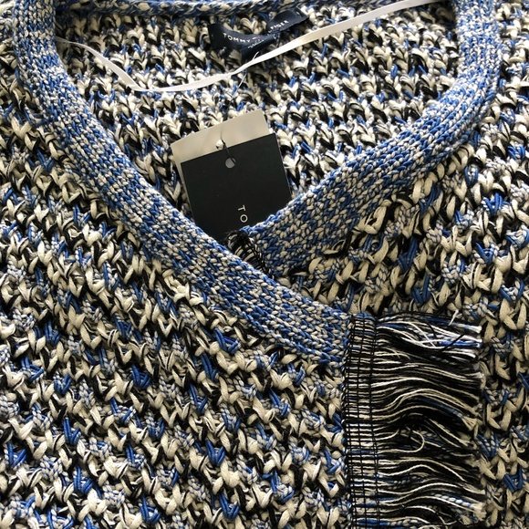 Tommy Hilfiger Fringed Open Front Sweater Jacket Size M - Picture 3 of 13